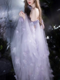 Modest Mermaid Strapless Lilac With Slit Sequins Prom Dresses Inspiration Long Party Evening Dress 21st Birthday Outfits HZ0311