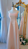 Vintage 1950s A Line Spaghetti Straps Pink Prom Dresses Inspiration Long Party Retro Evening Dress 20th Birthday Outfits HZ0311