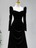 Unique Sheath Royal Blue Long Sleeves Prom Dresses Inspiration Party Night Gowns 20th Birthday Outfits HZ0311