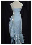 Vintage High Low Spaghetti Straps Prom Dresses Inspiration Long Party Retro Evening Dress 20th Birthday Outfits HZ0311