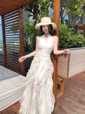 Modest A line Halter White Layered Chiffon Floor Length Prom Dresses 18th Nigh Party Birthday Outfits HZ0311