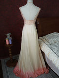 Vintage 1960s Mermaid V Neck Pink With Flowers Lace Prom Dresses Inspiration Long Party Evening Dress 18th Birthday Outfits HZ0311