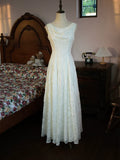 Modest A Line Scoop Neck White Lace Prom Dresses Inspiration Long Party Evening Dress 18th Birthday Outfits HZ0311