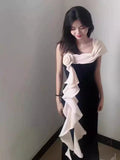 Unique Mermaid One Shoulder Black Prom Dresses Inspiration Long Party Night Gowns 20th Birthday Outfits HZ0311
