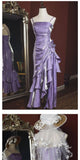 Vintage 1950s High Low Spaghetti Straps Prom Dresses Inspiration Long Party Retro Evening Dress 18th Birthday Outfits HZ0311