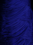 Mermaid One Shoulder Royal Blue Tulle With Pleated Ruched Long Prom Dresses Party Dress For Women HZ0311