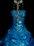 Unique Ball Gown Strapless Royal Blue With Multi Layered Beadings Long Quinceanera Dresses Sweet 15 16 Birthday Outfits Gown HZ0311