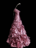 Classy Ball Gown Sweetheart Pink Organza With Beadings Layered Long Prom Dresses Trendy Party Dress For Women HZ0311