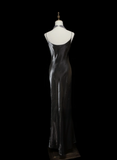 Chic Formal Mermaid Spaghetti Strap Gray Style Impress Long Prom Dresses Party Gowns HZ0311