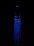 Classy Mermaid Halter Royal Blue With Beaded Bodice Long Prom Dresses Party Dress 18th Birthday Outfits Graduation Dress HZ0311