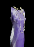 Vintage Mermaid Scoop Lilac Sleevless Backless Long 70s Prom Dresses Formal Gowns Inspo Evening Outfit HZ0311
