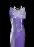 Vintage Mermaid Scoop Lilac Sleevless Backless Long 70s Prom Dresses Formal Gowns Inspo Evening Outfit HZ0311