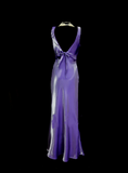 Vintage Mermaid Scoop Lilac Sleevless Backless Long 70s Prom Dresses Formal Gowns Inspo Evening Outfit HZ0311