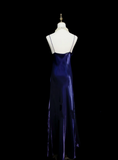 Chic A line Spaghetti Straps Grape With Flowers Long Prom Dresses Party Dress 18th Birthday Outfits Graduation Dress HZ0311