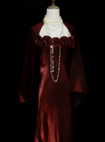 Chic A line Spaghetti Straps Burgundy With Flowers Cape Long Prom Dresses Party Dress 19th Birthday Outfits Graduation Dress HZ0311