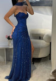 Stunning Mermaid Sweetheart Fuchsia Long Prom Dresses Inspo Prom Dress Glitter Sequin Evening Gown HZ0311