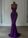 Sparkly Mermaid Spaghetti Straps White Sequin Beaded Wedding Dress Long Bridal Gown Wedding Dresses HZ0311