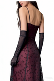Vintage Mermaid Spaghetti Strap Burgundy Black Long Prom Dresses Impress 18th Birthday Outfits Prom Gown HZ0311