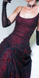 Vintage Mermaid Spaghetti Strap Burgundy Black Long Prom Dresses Impress 18th Birthday Outfits Prom Gown HZ0311