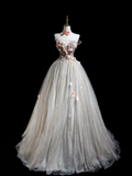 Retro Ball Gown Sweetheart Tulle Long Prom Dresses Impress 18th Birthday Outfits Prom Gown HZ0311