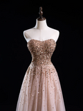 Vintage Ball Gown Sweetheart Pink Tulle Long Prom Dresses Impress Sweet 16 Birthday Outfits Prom Gown HZ0311