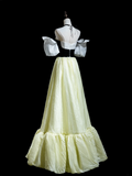 Classy A Line Off The Shoulder Satin Prom Dresses Formal Dress 18th Birthday Outfits Prom Gown HZ0311