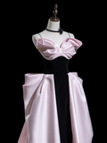 Classy Ball Gown Spaghetti Strap Pink Satin Prom Dresses Formal Dress 20th Birthday Outfits Prom Gown HZ0311