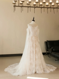 Princess Mermaid Off The Shoulder Long Sleeve Lace Fitted Corset Long Wedding Dress Bride Gowns White Wedding Dresses HZ0311