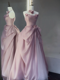 Charming Ball Gown Strapless Pink Prom Dresses Inspiration For Teens Formal Dress Party Outfits Prom Gown Ideas HZ0311