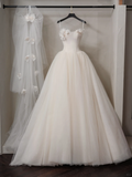 Ethereal Ball Gown Strapless Fitted Corset Long Sleeves Wedding Dress Bride Gowns Wedding Dresses HZ0311