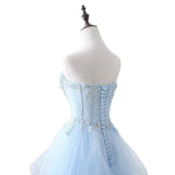 Classy Ball Gown Sweetheart Yellow Tulle Prom Dresses Inspo For Teens Formal Dress Party Outfits Prom Gowns HZ0311