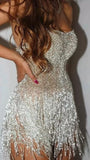 Trendy Sheath Strapless Sequins Short 16th Birthday Dress Homecoming Dresses Cocktail Gown HZ0311