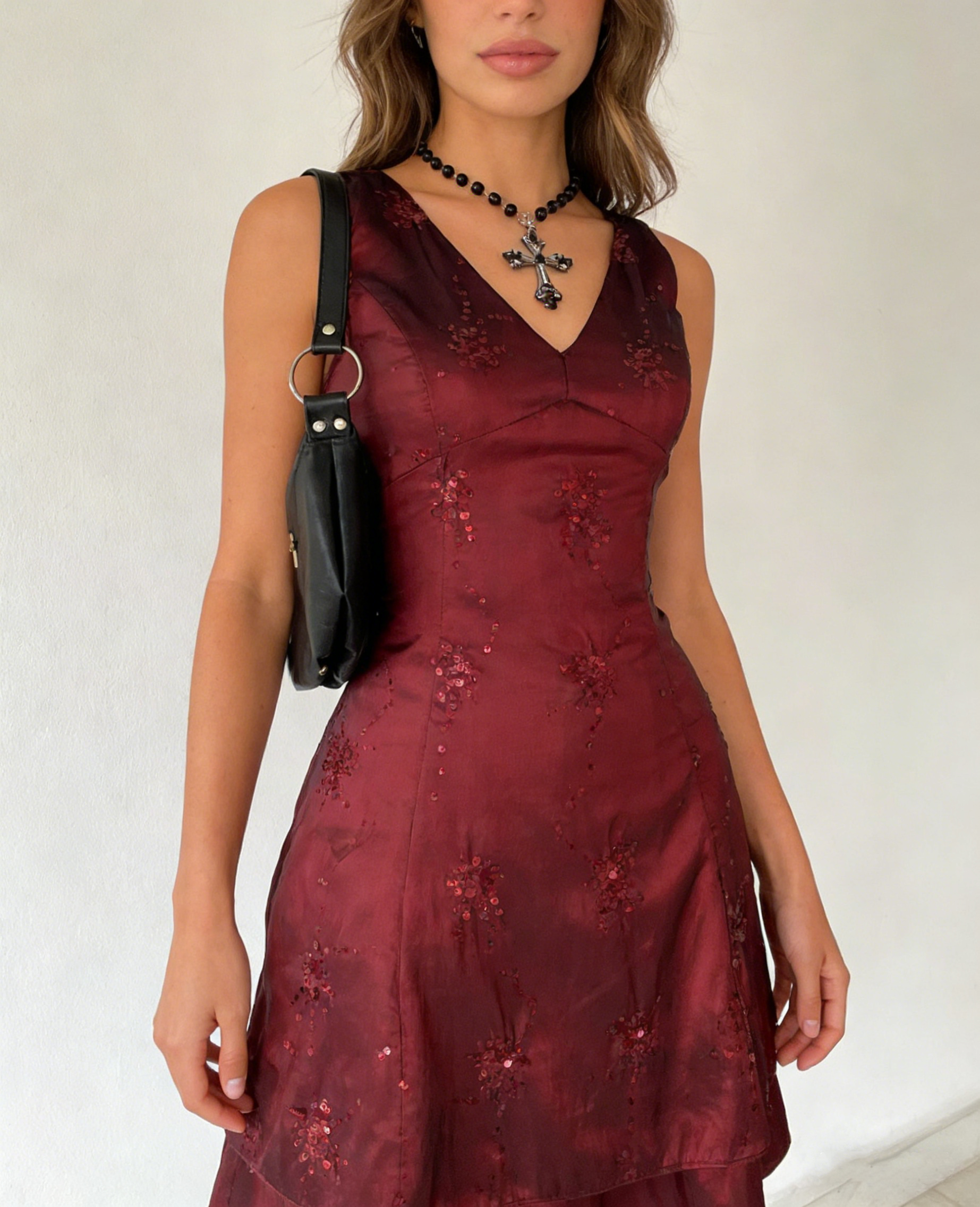 Vintage V Neck A-Line Short Party Dress Elegant Cocktail Dress, HZ0427