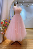 Cute Ball Gown Strapless Light Pink Tulle Prom Dresses Inspo Formal Dress Party Outfits Prom Gowns HZ0311