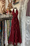 Vintage Black Elegant Vintage Prom Party Gown Evening Dress Princess Formal Dress HZ0311