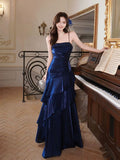 Timeless Mermaid Spaghetti Straps Royal Blue For Women Party Dresses Long Formal Prom Dresses 22th Birthday Gown HZ0311