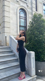 Sexy Sheath One Shoulder Black Bodycon Outfit Inspo Long Modest Prom Dresses Formal Party Gowns For Women HZ0311