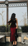 Vintage Sheath Spaghetti Straps Black Tulle Burgundy Sleeveless Long Prom Dresses 18th Birthday Outfits HZ0311