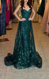 Satin Glitter Sweetheart Strapless Sleeveless Sequined Appliques Party Prom Evening Dress HZ0311