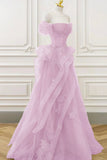 Elegant Sage Green Tulle Lace Prom Dress Off The Shoulder Long Evening Party Dress Prom Gowns HZ0311