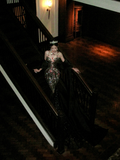 Sparkly Mermaid High Neck Black Sequin With Beads Gem Long Prom Dresses 20th Birthday Outfits HZ0311