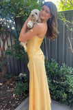 Long Prom Dresses With Split Mermaid Spaghetti Straps Maxi Long Party Prom Dresses Vestidos De Dia HZ0311