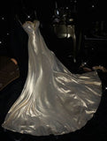 Mermaid Sweetheart Gold With Beadings Long Prom Dresses Party Dress For Women HZ0311