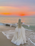 Princess Wedding Dresses Ball Gown Off The Shoulder Lace Tulle White Brides Dress For Brides Fitted Long Bridal Gowns HZ0311