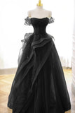 Elegant Sage Green Tulle Lace Prom Dress Off The Shoulder Long Evening Party Dress Prom Gowns HZ0311