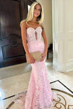 Lace Appliques Sweetheart Keyhole Trumpet Long Prom Dress Formal Gowns Inspo Evening Outfit HZ0311