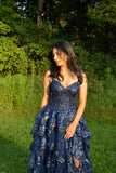 Sparkly Ball Gown Off The Shoulder With Lace Slit For High School Teens Girls Prom Dresses Sequin Long Formal Evening Party Gowns HZ0311