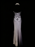 Vintage Fashion Night Aesthetic Mermaid Spaghetti Straps 80s 70s 90s Grey College Formal Outfit Long Prom Graduation Dresses HZ0311