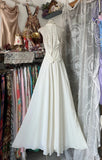 Elegant A Line V Neck White Chiffon Long Prom Dresses For Teens Evening Outfits Formal Dress HZ0311
