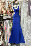 Unique Mermaid Sweetheart Royal Blue Backless Long Prom Dresses Evening Outfits Formal Dress HZ0311